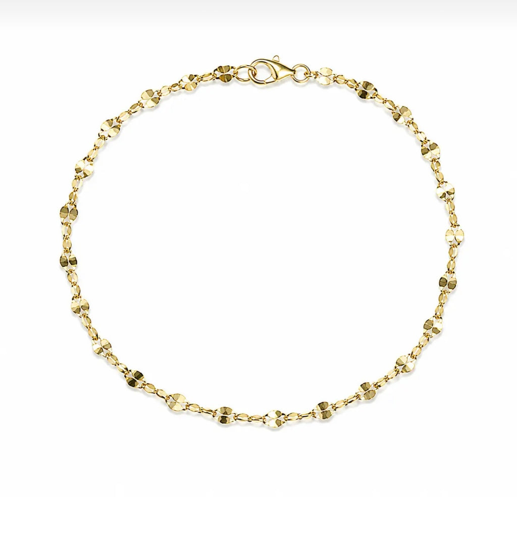 Gold heart bracelet