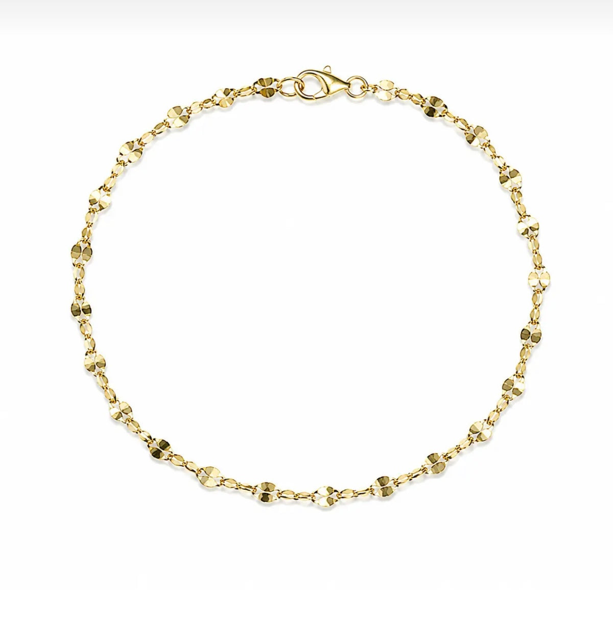 Gold heart bracelet