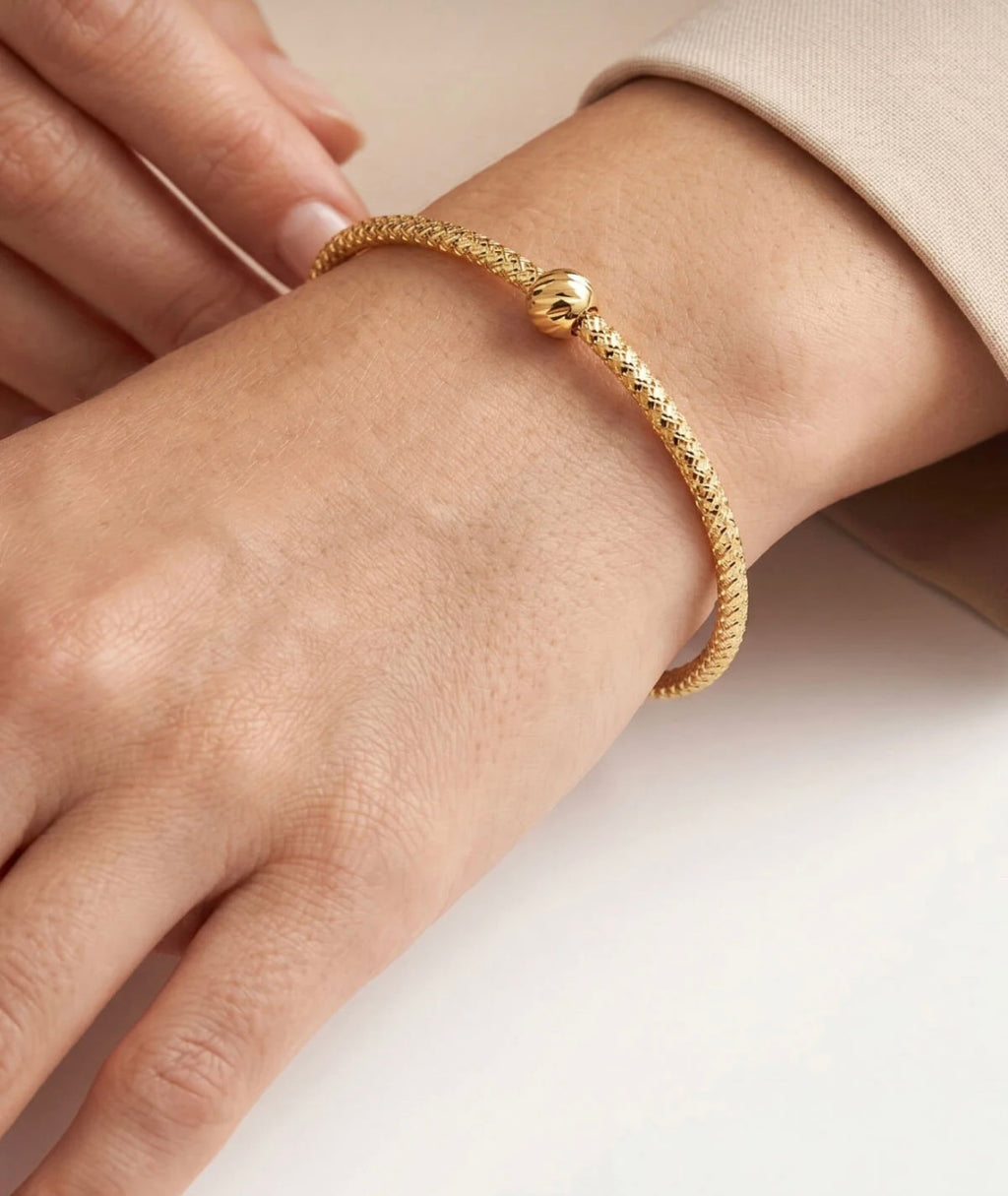14K Gold Bismarck Bracelet