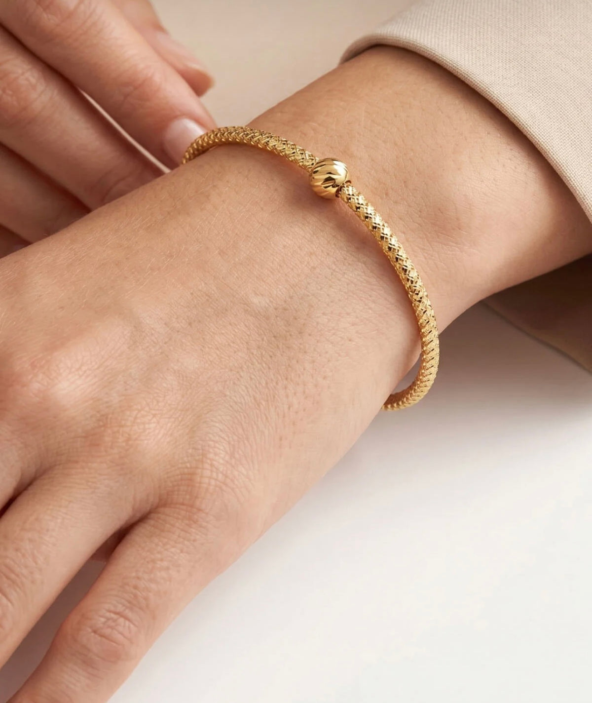 14K Gold Bismarck Bracelet